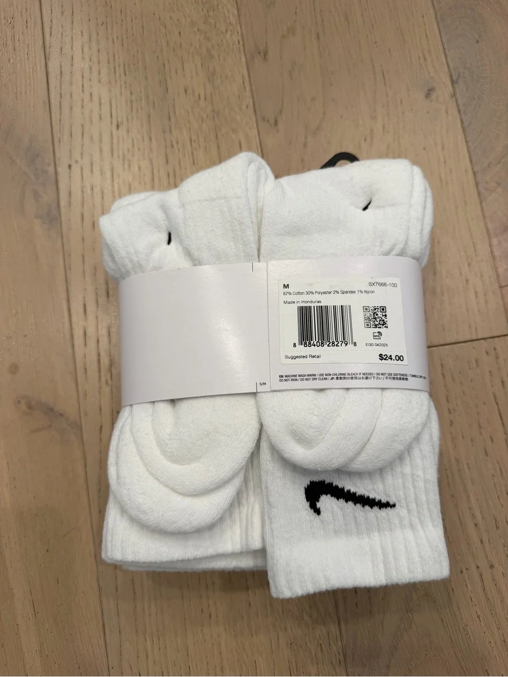 Nike Everyday Cushioned Crew Socks - White (6 Pack)